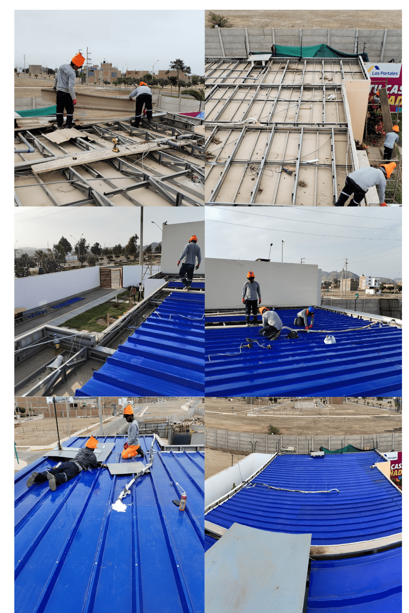 Instalación De Coberturas Aluzinc TR4 - CHILCA-PORTALES - SUR